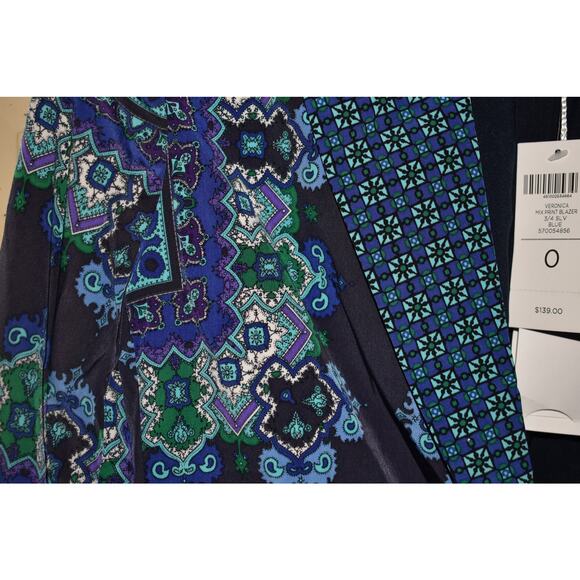 CHICO'S NEW $139 3/4 Sleeve‎ Veronica Mix Print Blazer Chico's 0 / US Small - Picture 3 of 4